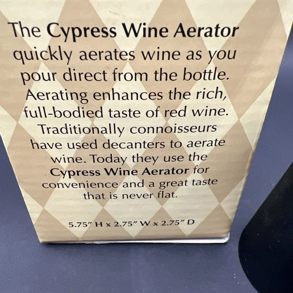 Cypress Home Wine Aerator With Stand